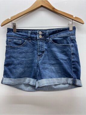 SO Blue Rolled-Hem Denim Shorts